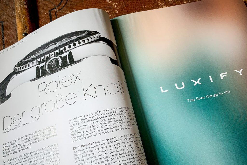 Luxify Uhren Exclusiv 2020 Kompendium Katalog Magazin