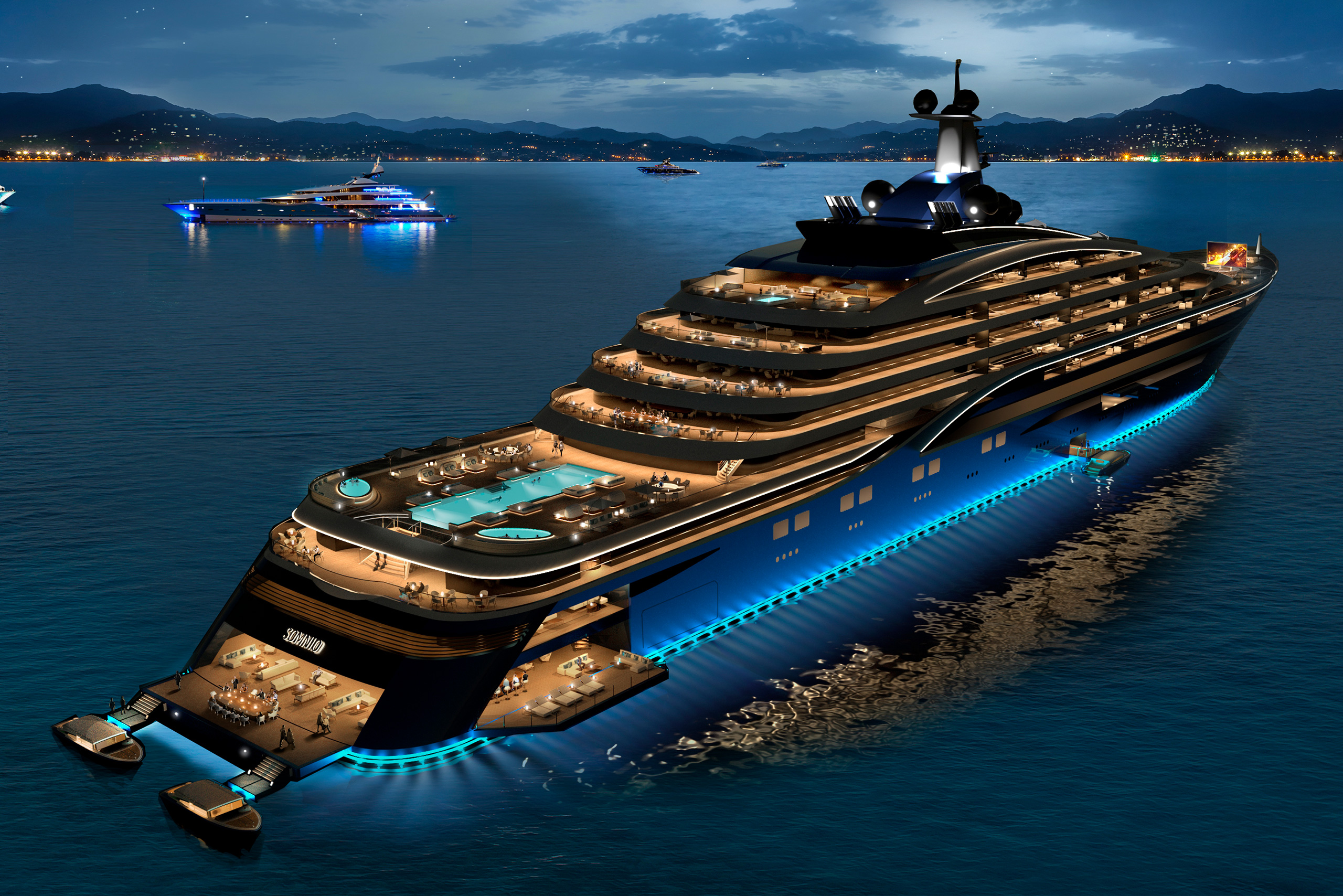 luxus yacht sinkt vor italien